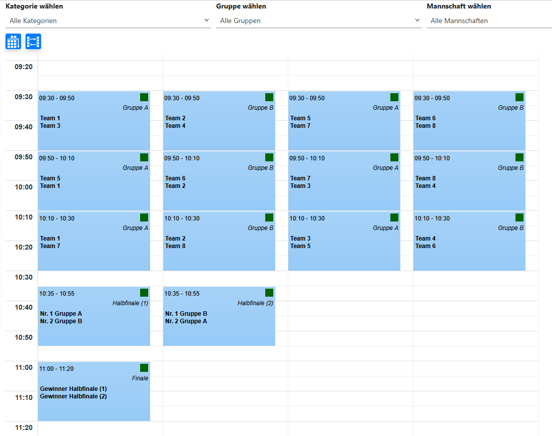 Das Turnier ist bereit!