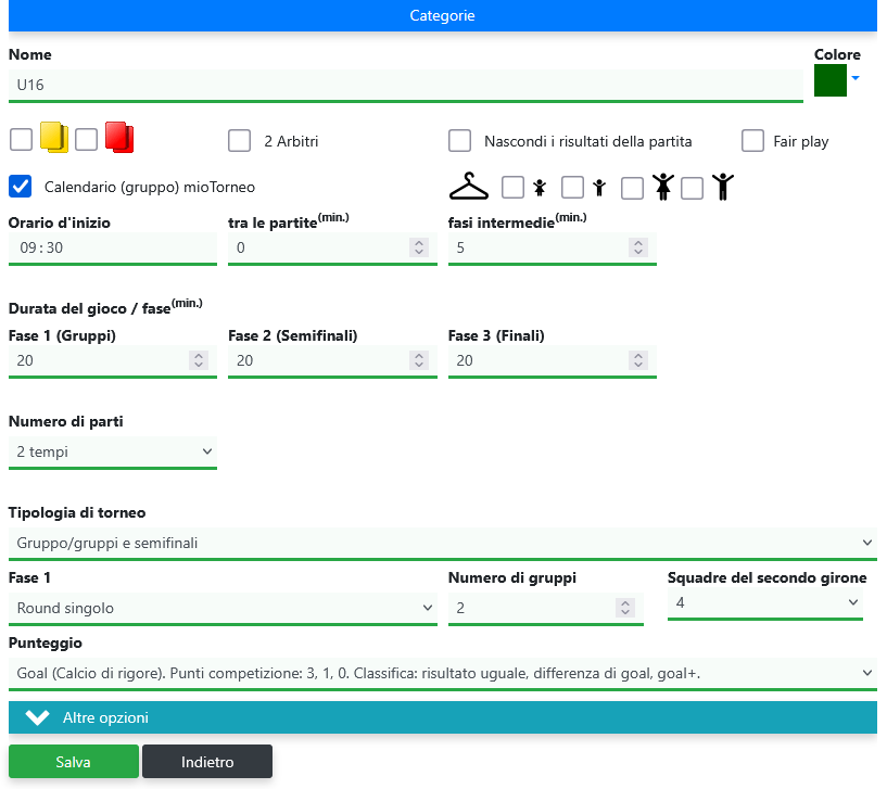 Passo 3: Aggiungi categorie